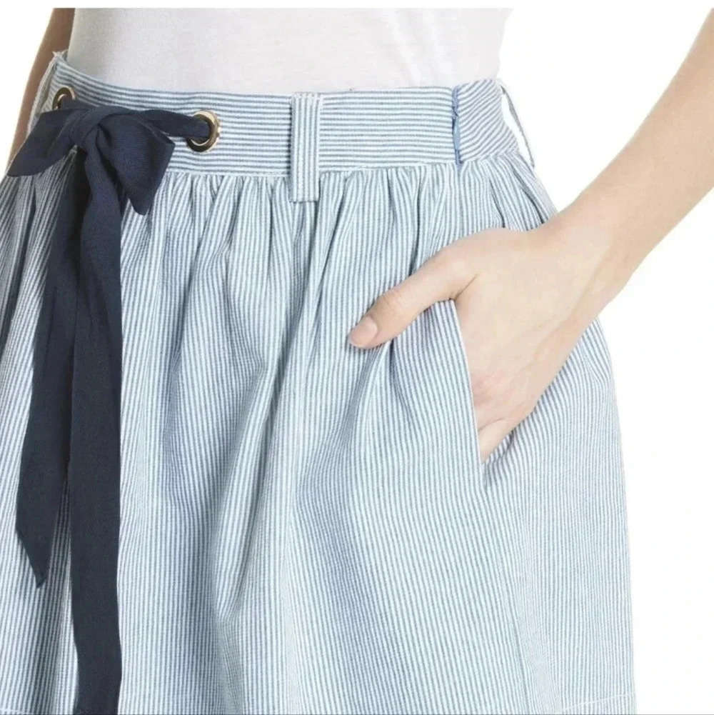 Kate Spade Railroad Stripe Denim Skirt - Picture 4 of 8